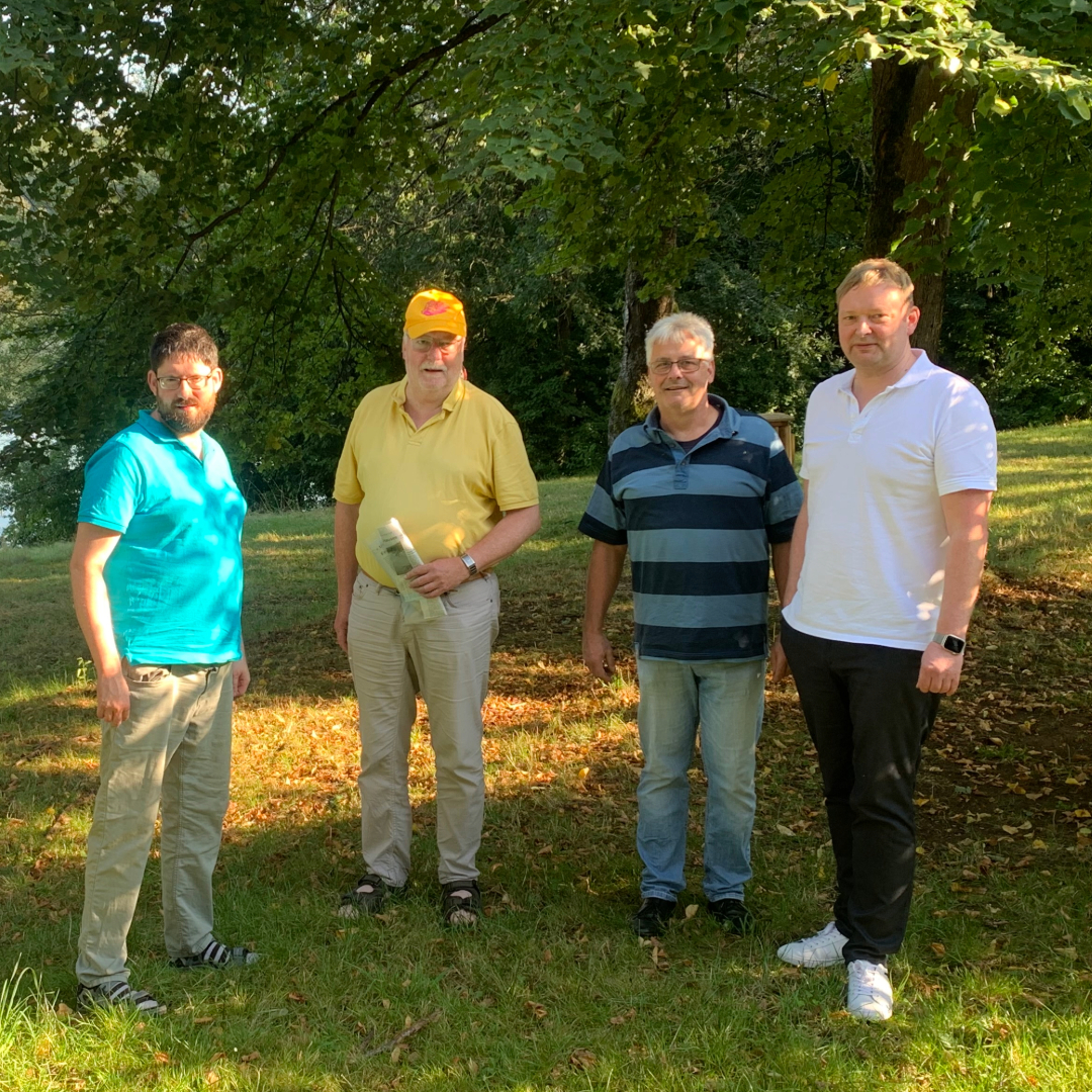 Von links: Jan-Erik Hahn, Jörg-Uwe Hahn, Uwe Luprich und Stephan Ringmaier.